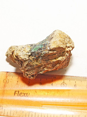 Mineral with malachite and garnet new, 6 cm