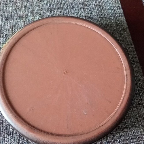 Clay baking dish like new, diameter 23 cm