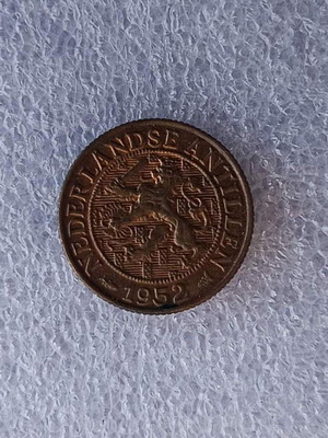 Netherlands Antilles 1 Cent Coin 1952 used