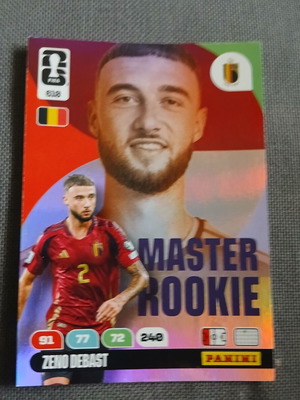 Panini World Cup 2026 Master Rookie Zeno Debast #610 ποδοσφαιρικό αυτοκόλλητο