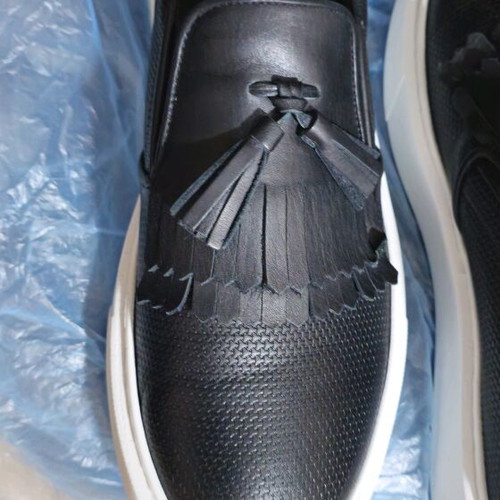 Robinson leather men's loafer like new, black and white, size 44