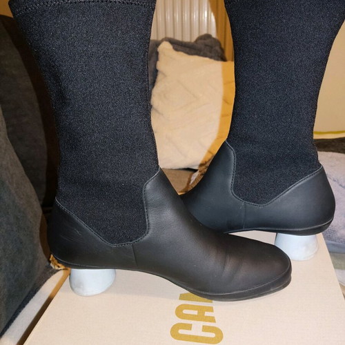 Camper women's boots like new, size 39, black with blue heel