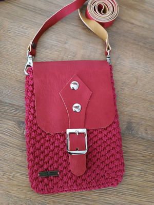 Small bag for phone and keys red new