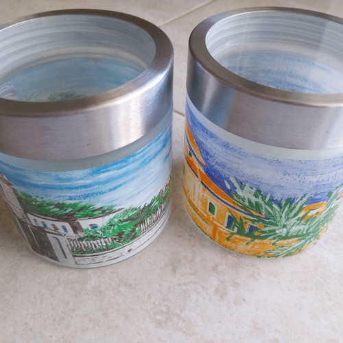 Storage jars used Antonopoulou-Kehagioglou for Loumidis, set of 3