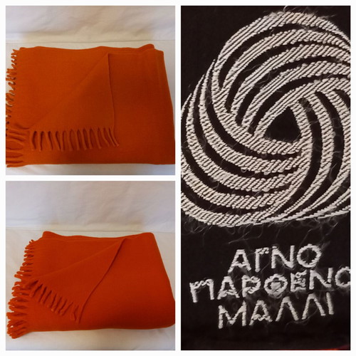 Wool blankets used, set of 2 pieces 260x174 cm