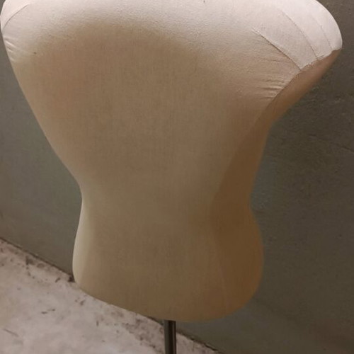 Sewing Bust Used With Metal Base And Wheels