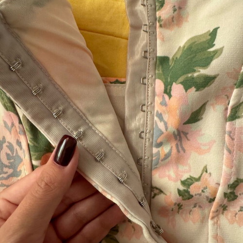 Zara floral corset top with pastel flowers like new, size XS