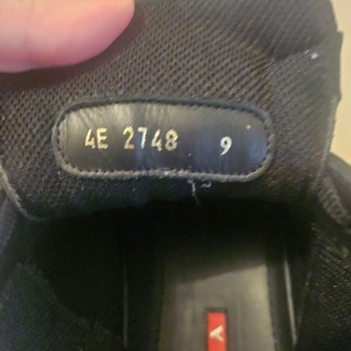 Prada men's sneakers size 43 like new, black