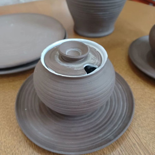 Tea set used with gift glasses