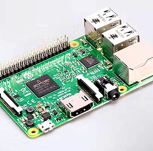 Raspberry Pi 3 Model B & διαφανη θηκη & ψυκτρες επεξεργαστη,μνημης