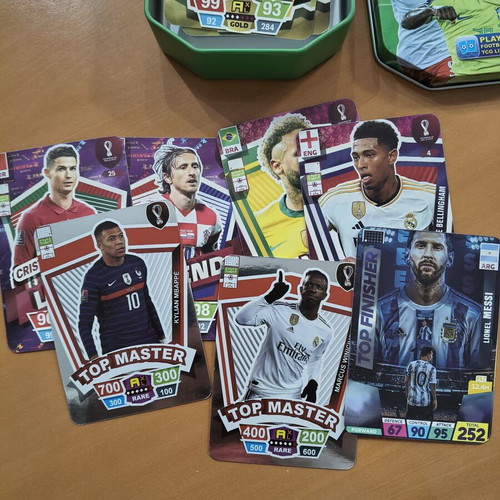 World Cup Trading Cards New Pack of 43 with Collector's Metallic Box