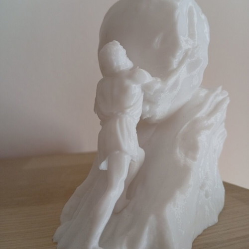 Sisyphus statue 3D print, modern decorative sculpture