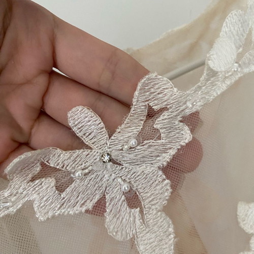 Rebecca Johnson Design wedding dress used, size M, beige