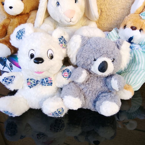 Large plush toys like new, pack of 5, 30-40 cm