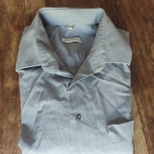Nobel League men's cotton shirt, gray, size L XL
