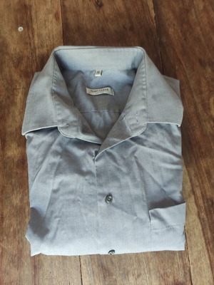 Nobel League men's cotton shirt, gray, size L XL