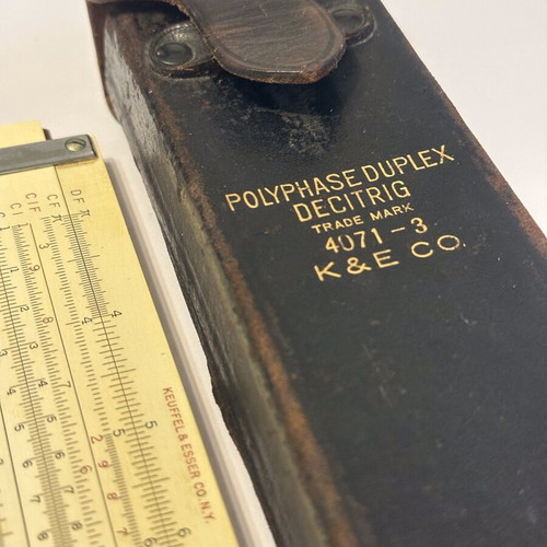 Logarithmic slide rule USA used