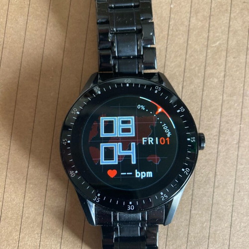 Smartwatch with metal strap like new