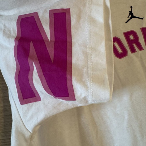 Jordan by Nike crop T-shirt white size L 12-13 years like new