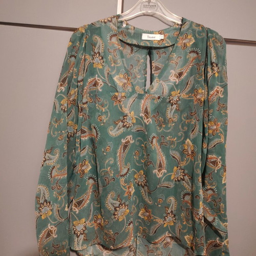 Toi&Moi shirt blouse new, silk-like with paisley pattern