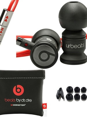 Hands-free Beats urBeats (Monster edition) като нови, жични слушалки с 3,5 мм жак