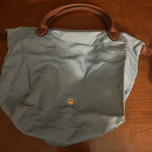 Longchamp handbag like new, brown and turquoise
