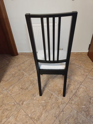 Καρέκλες IKEA σαν καινούργιες, σετ 6, χρώμα βεγκε με λευκό πανί