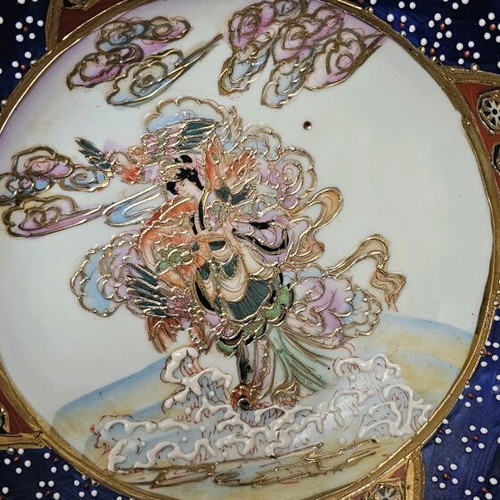 Satsuma bowl handmade decorative like new