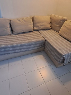 Corner sofa used with storage and double bed mechanism