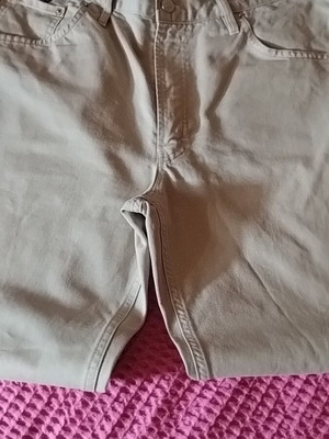 Power men's beige jeans-style pants, size 36