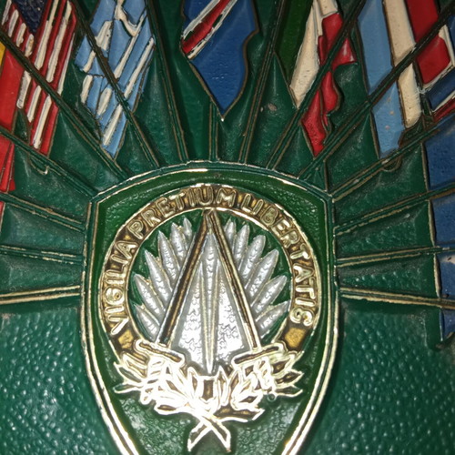 NATO country flags shield used, large