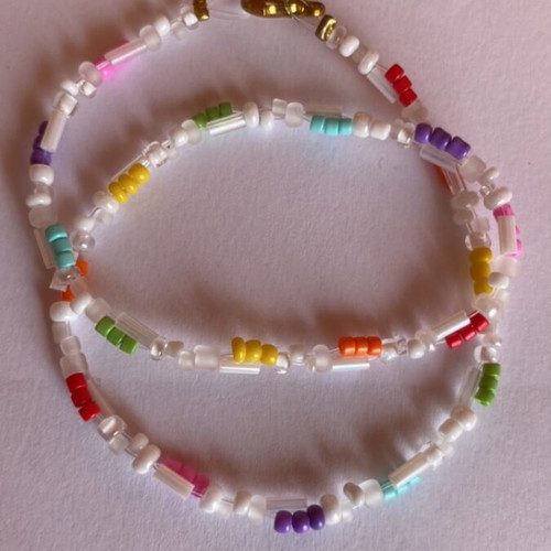 Handmade double bracelet inspired by Barbie Fairytopia, colorful