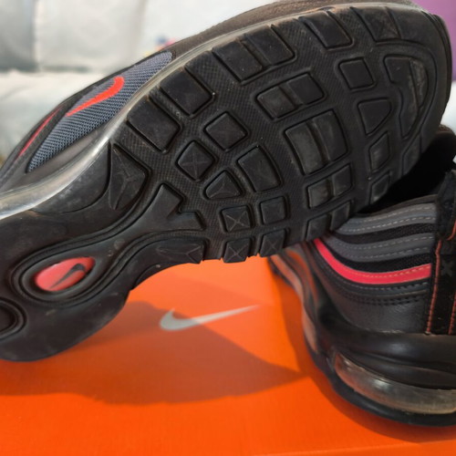 Nike Air Max 97 sneakers like new, size 43, black and red