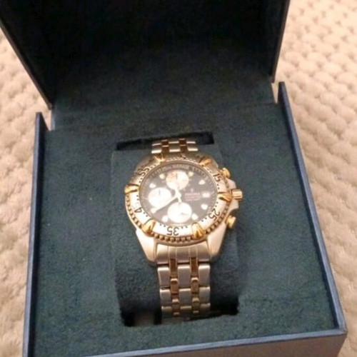 Festina men's watch used 30mm gold and silver