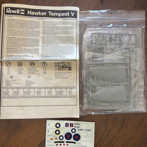 Revell Hawker Tempest V model kit, unassembled