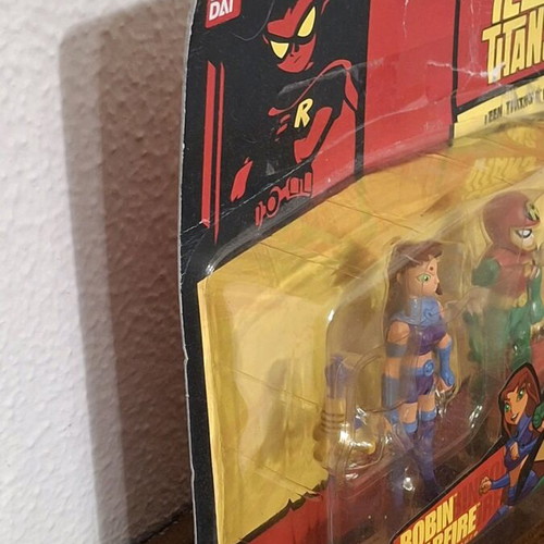 Teen Titans Robin & Starfire figure set Bandai 2003 new