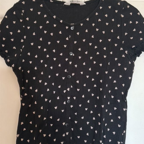 H&M blouse used with decorative buttons, size 170 cm
