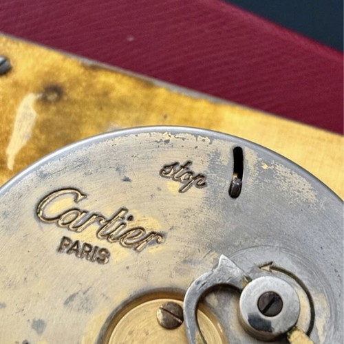 Cartier Paris desk clock used, mechanical, vintage design