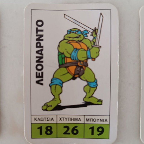 Teenage Mutant Ninja Turtles vintage cards like new