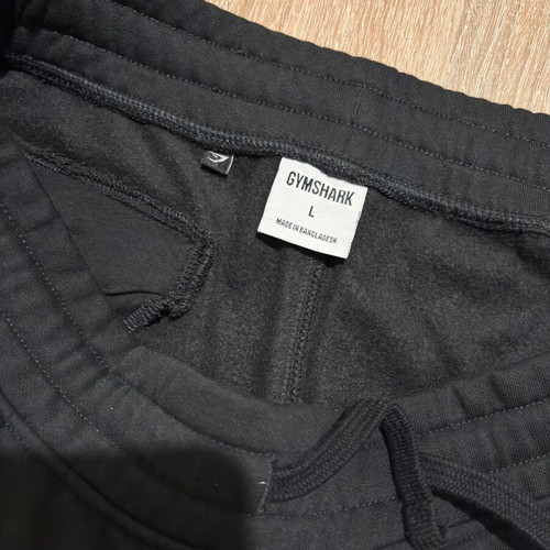 Gymshark Crest Joggers men's pants size L black like new