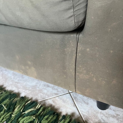 IKEA Fothult vintage three-seater sofa used, khaki