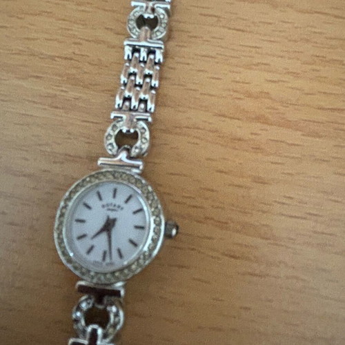 Rotary women's silver watch like new