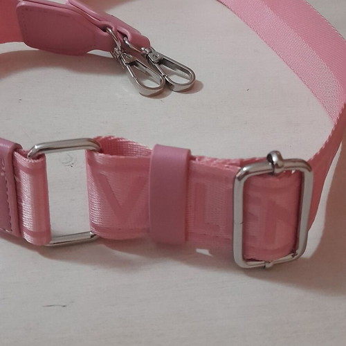 Valentino Bags fabric bag strap new, pink and silver