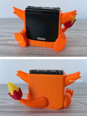 Gameboy Advance SP stand with Charmander design new