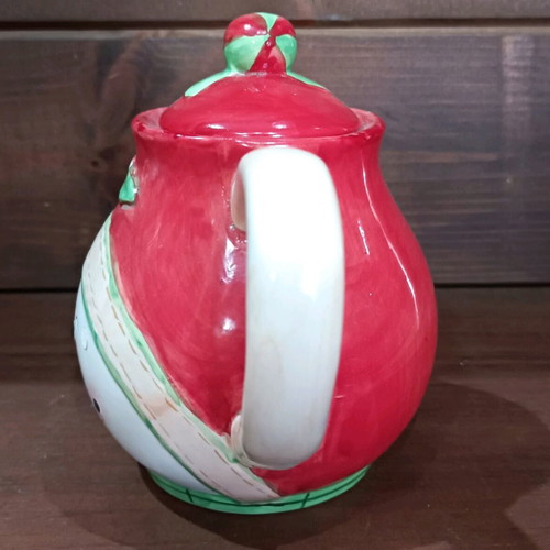 Vintage Christmas teapots set of 2, new