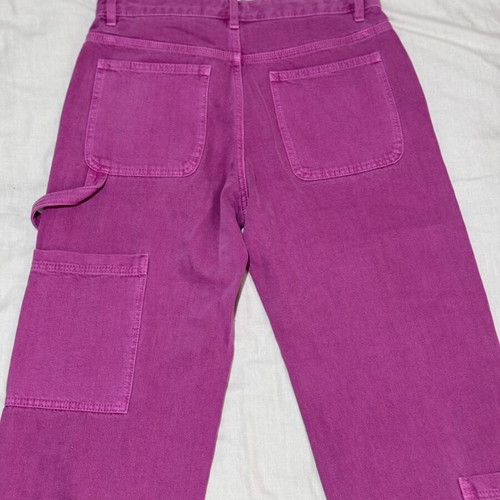 Sinsay fuchsia cargo jeans like new, size M