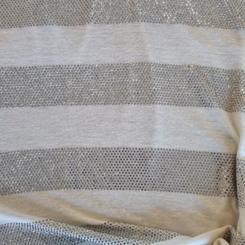 Pinko top with rhinestones, size M, like new, white and silver