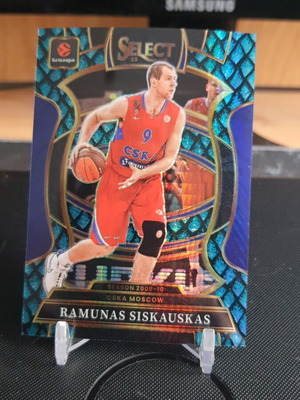 Panini Select EuroLeague 2025-26 Ramunas Siskauskas Dragonscale card like new 8/8