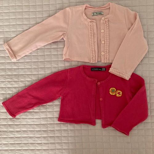 Baby bolero pack of 2, Mayoral 86cm and Losan 80cm, like new