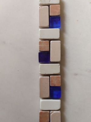 Λιστελλο 3x20 εκ καινούργιο από αναπαλαιωμένα μαρμαράκια και γυαλί